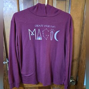 Art Class Burgundy "MAGIC" Long Sleeve Pullover Hoodie